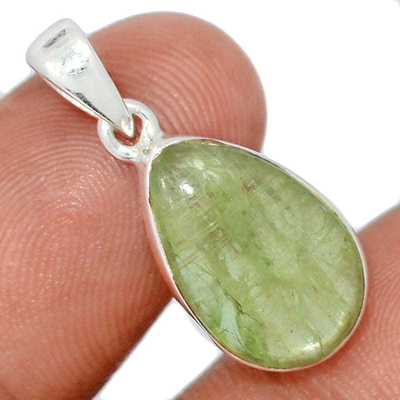 1.1" Green Kyanite Cabochon Pendants - GKCP257