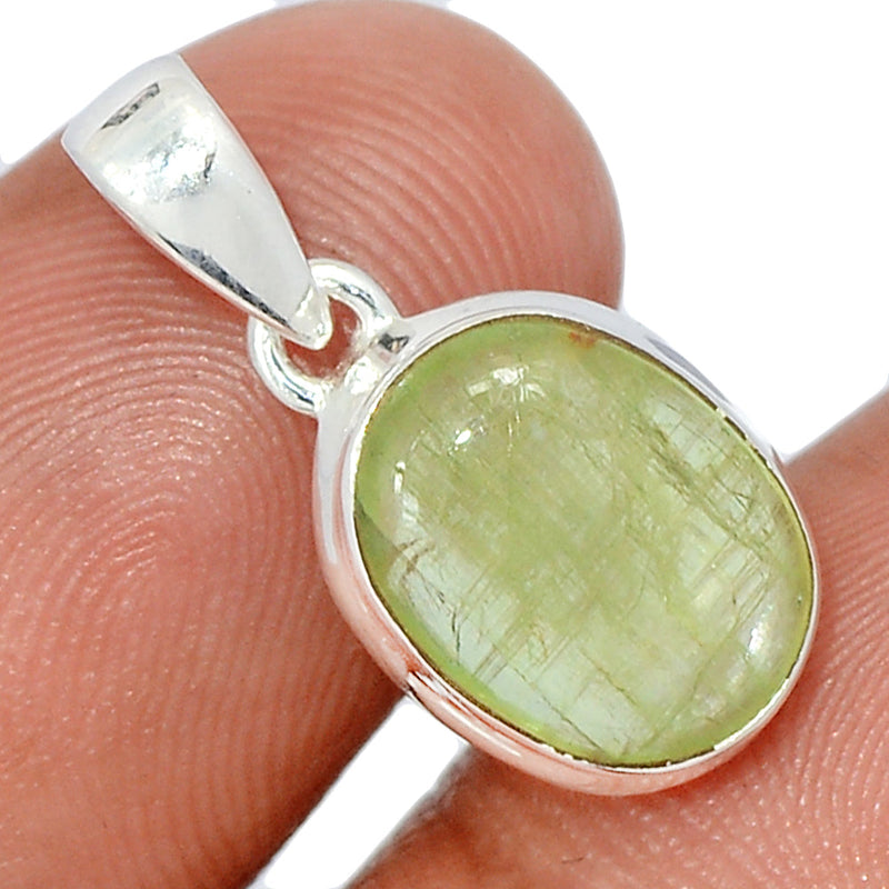 0.8" Green Kyanite Cabochon Pendants - GKCP267