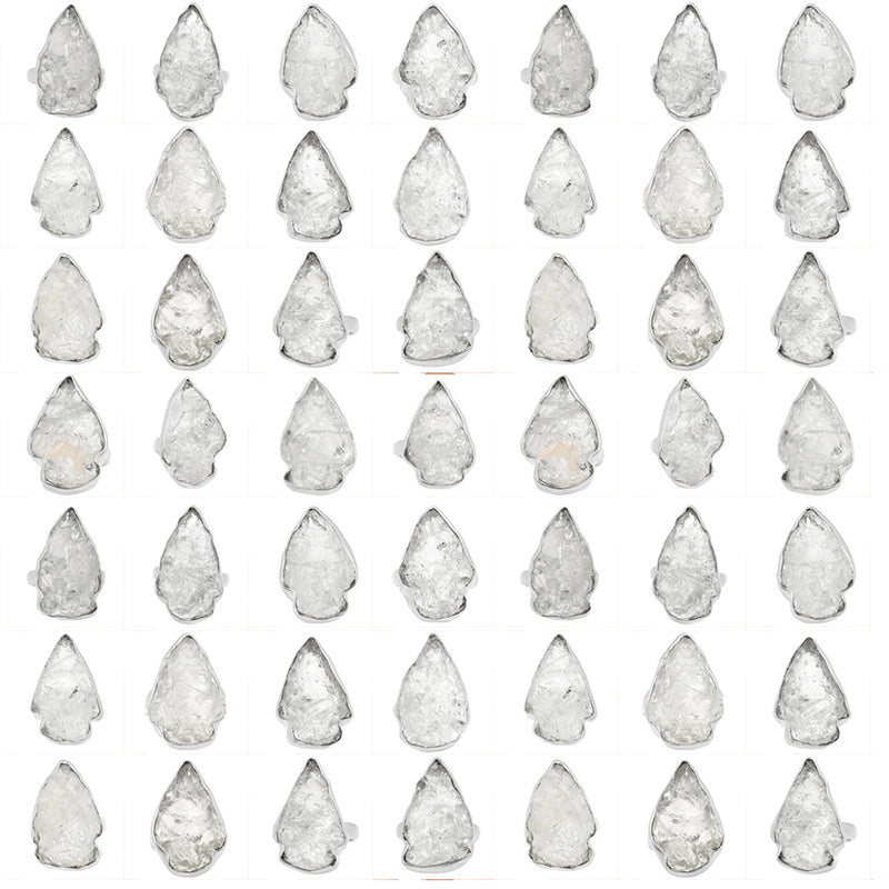 500 Grams Mix Lot - Crystal Arrow Rings - GLQCR3