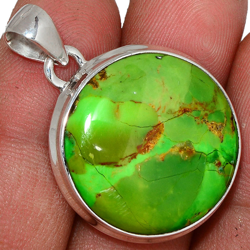 1.5" Green Mohave Turquoise Pendants - GMTP976