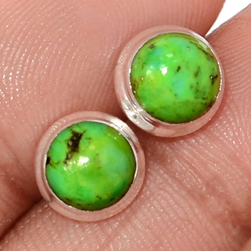 Green Mohave Turquoise Studs - GMTS297