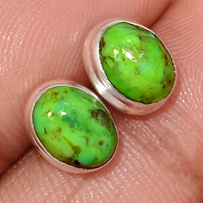 Green Mohave Turquoise Studs - GMTS299