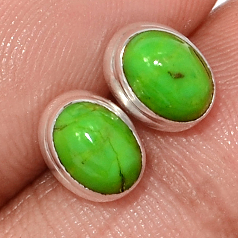 Green Mohave Turquoise Studs - GMTS300