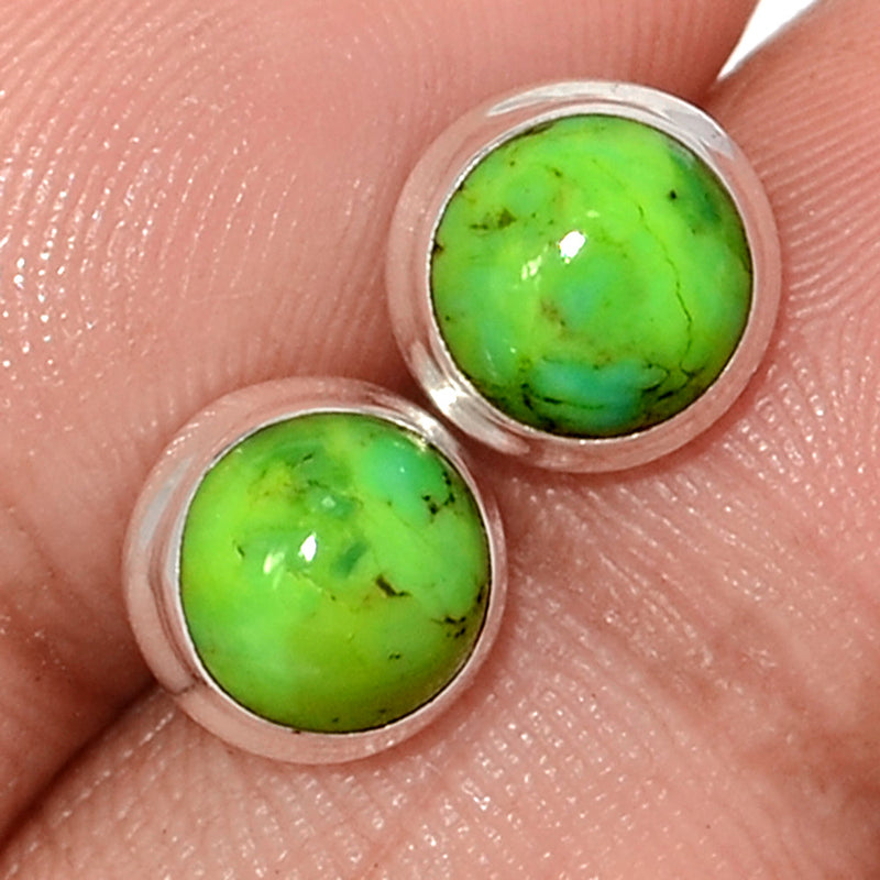 Green Mohave Turquoise Studs - GMTS301