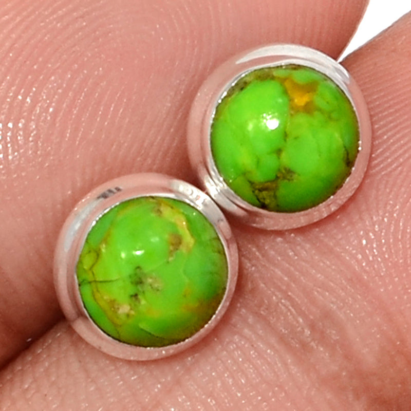 Green Mohave Turquoise Studs - GMTS303