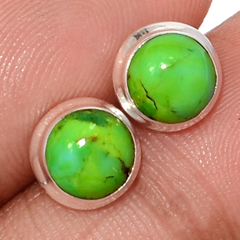 Green Mohave Turquoise Studs - GMTS304