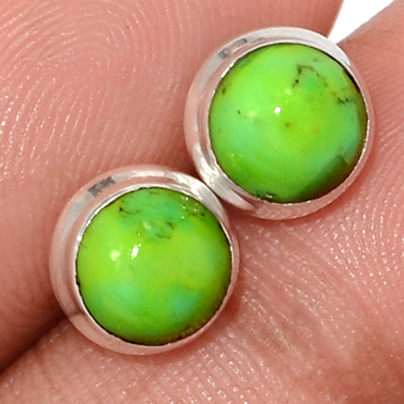 Green Mohave Turquoise Studs - GMTS306