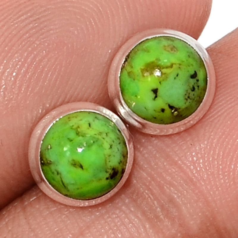 Green Mohave Turquoise Studs - GMTS310