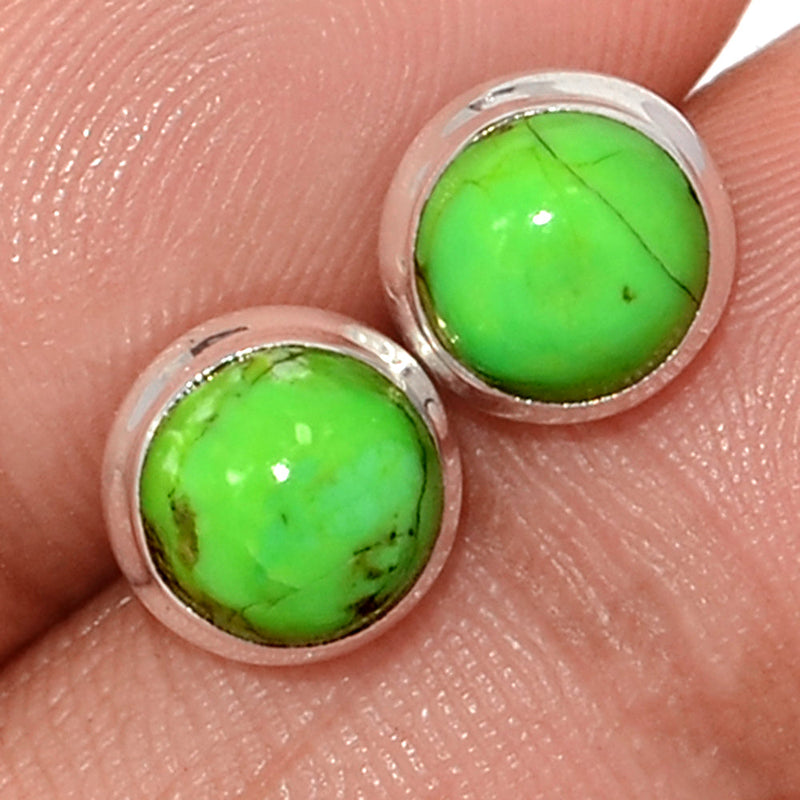 Green Mohave Turquoise Studs - GMTS312