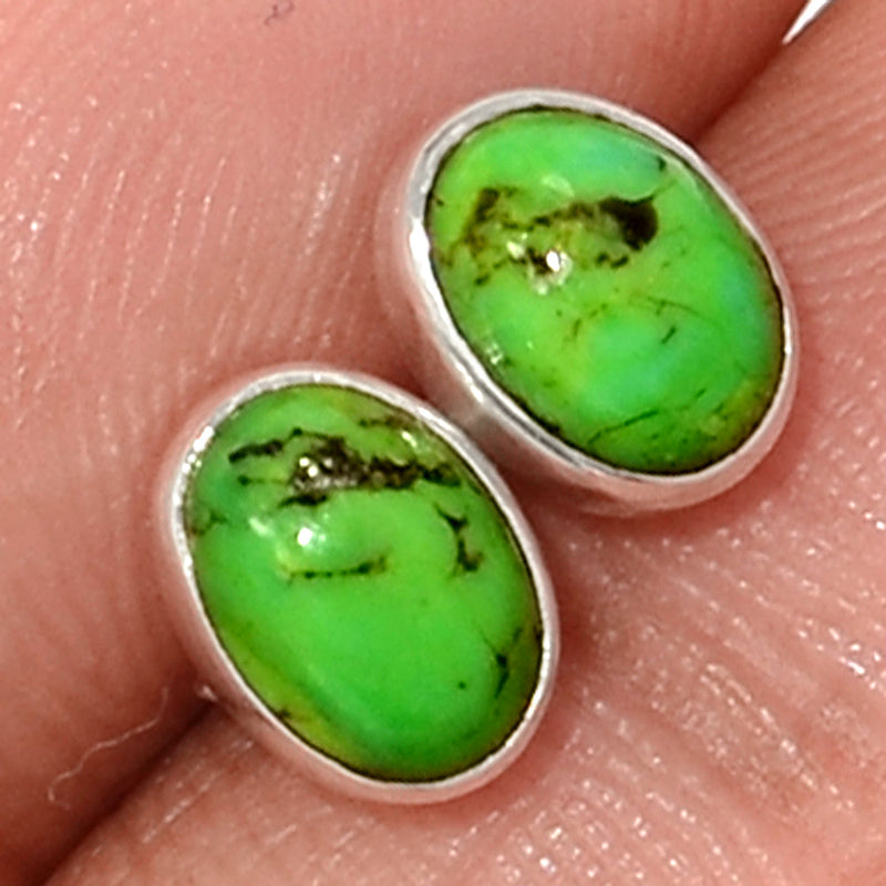 Green Mohave Turquoise Studs - GMTS319