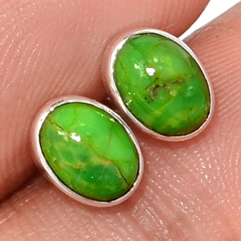 Green Mohave Turquoise Studs - GMTS322