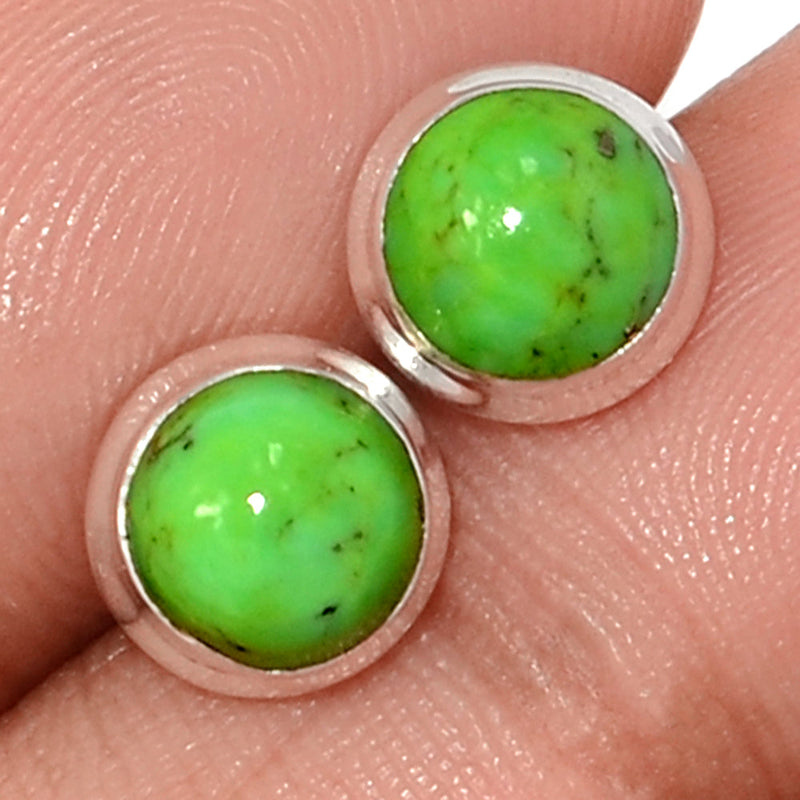 Green Mohave Turquoise Studs - GMTS323