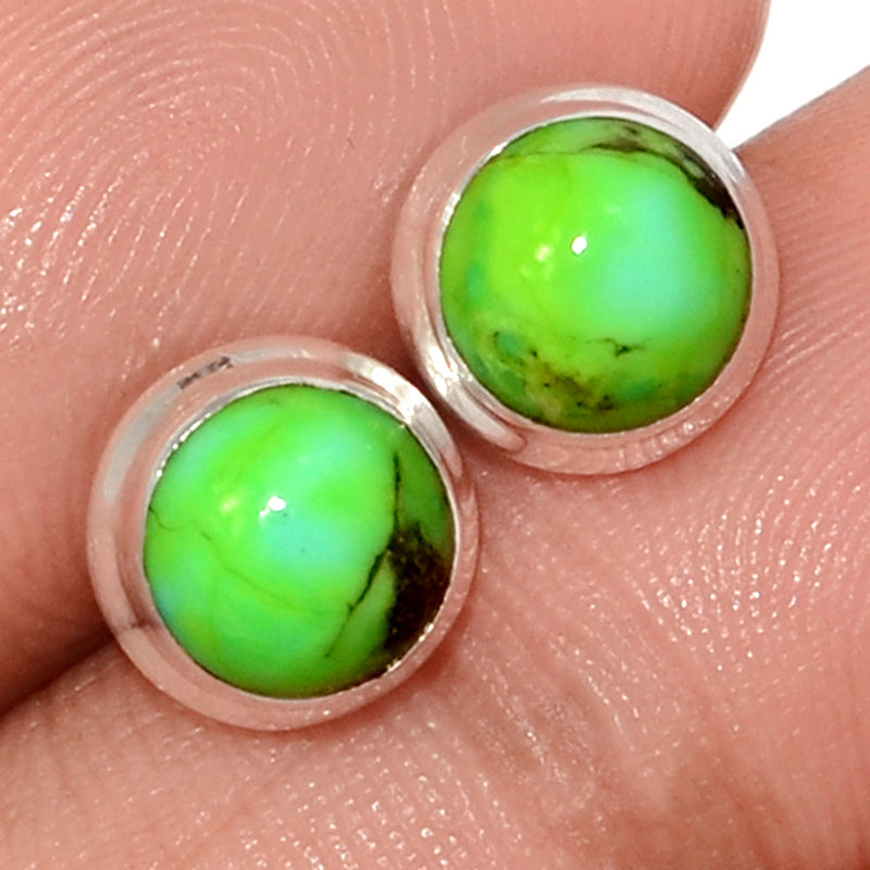 Green Mohave Turquoise Studs - GMTS327