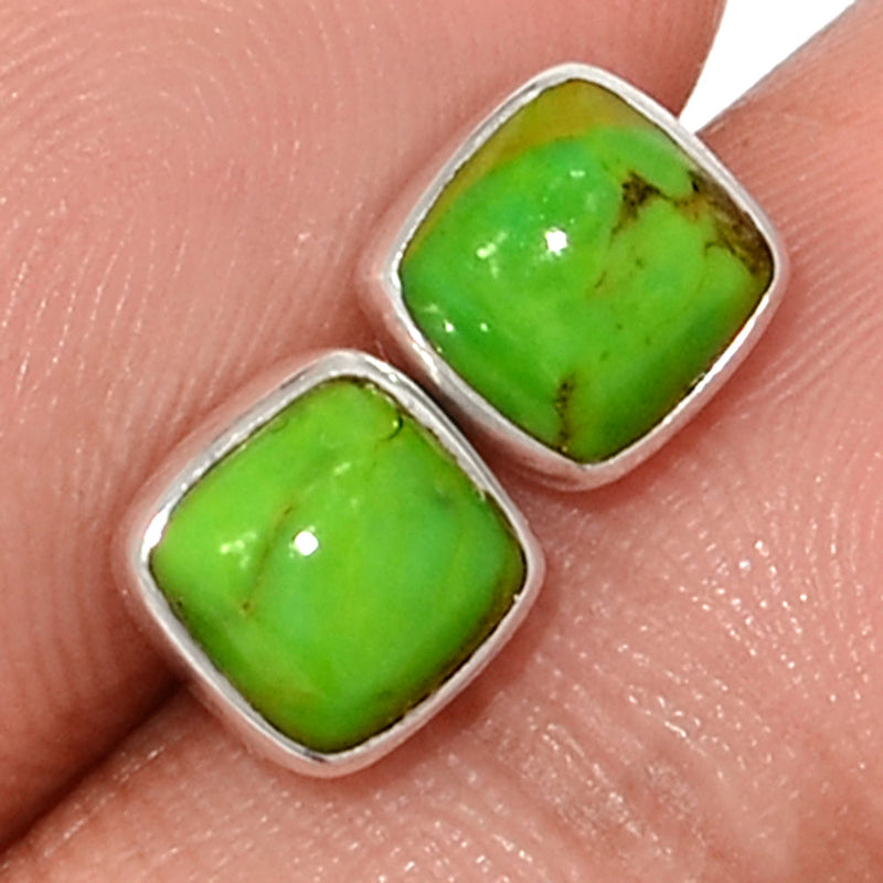 Green Mohave Turquoise Studs - GMTS328