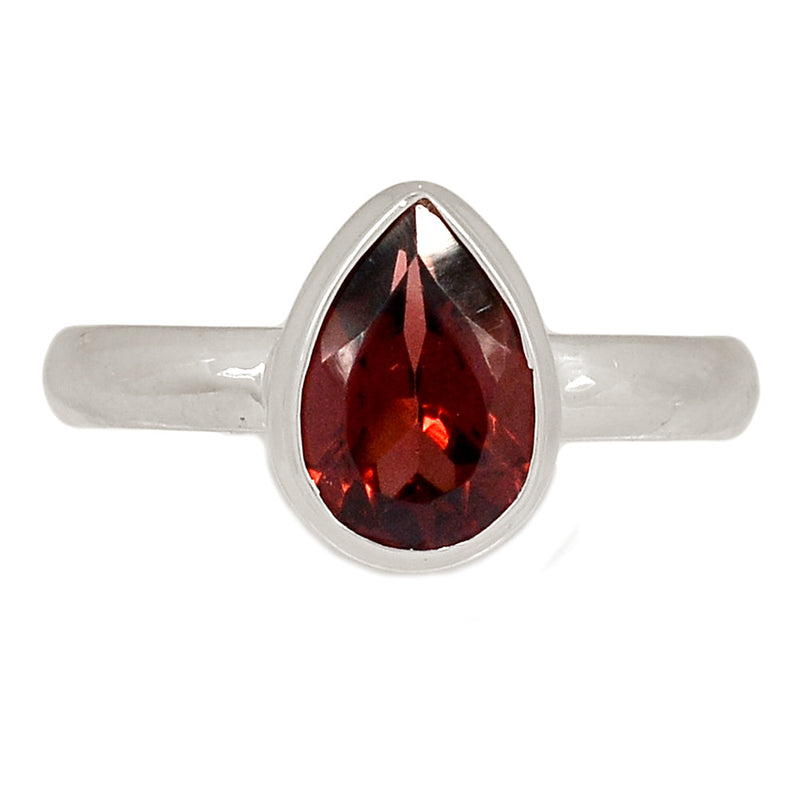 Garnet Faceted Ring - GNFR1268