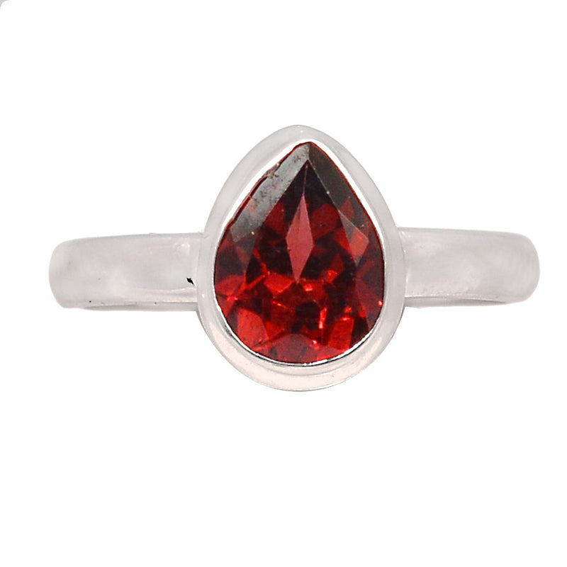 Garnet Faceted Ring - GNFR1274