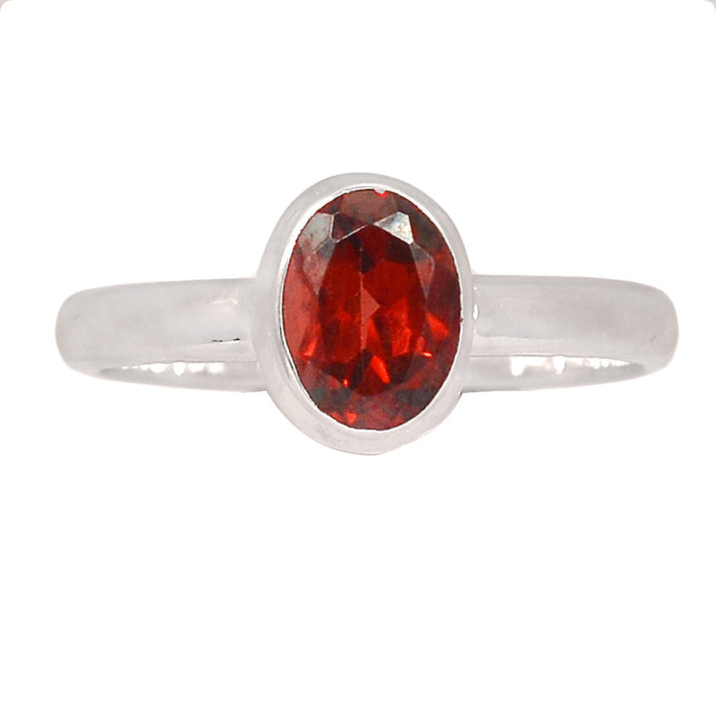 Garnet Faceted Ring - GNFR1279