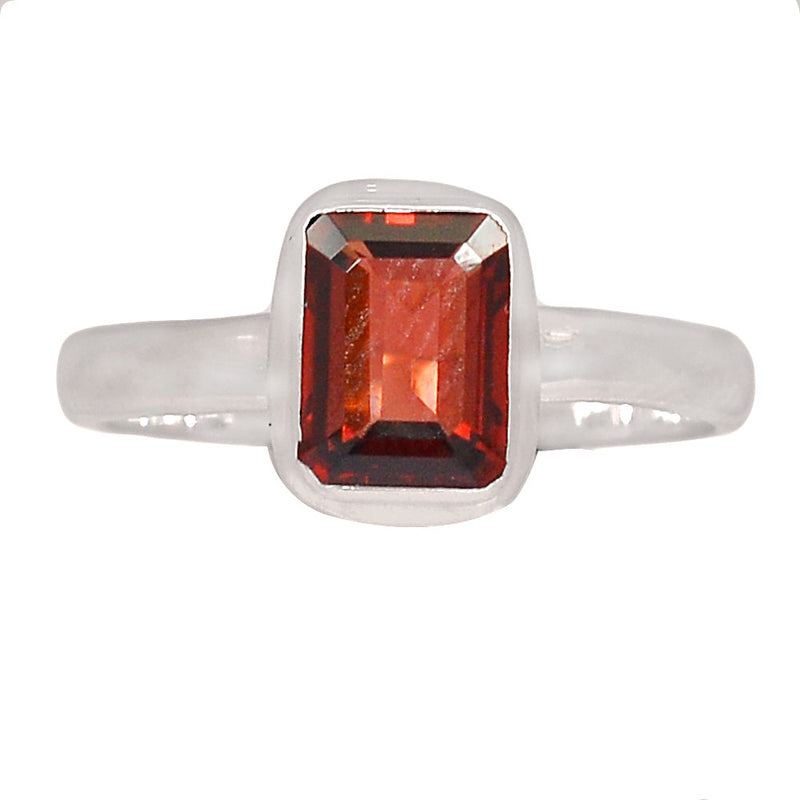 Garnet Faceted Ring - GNFR1288