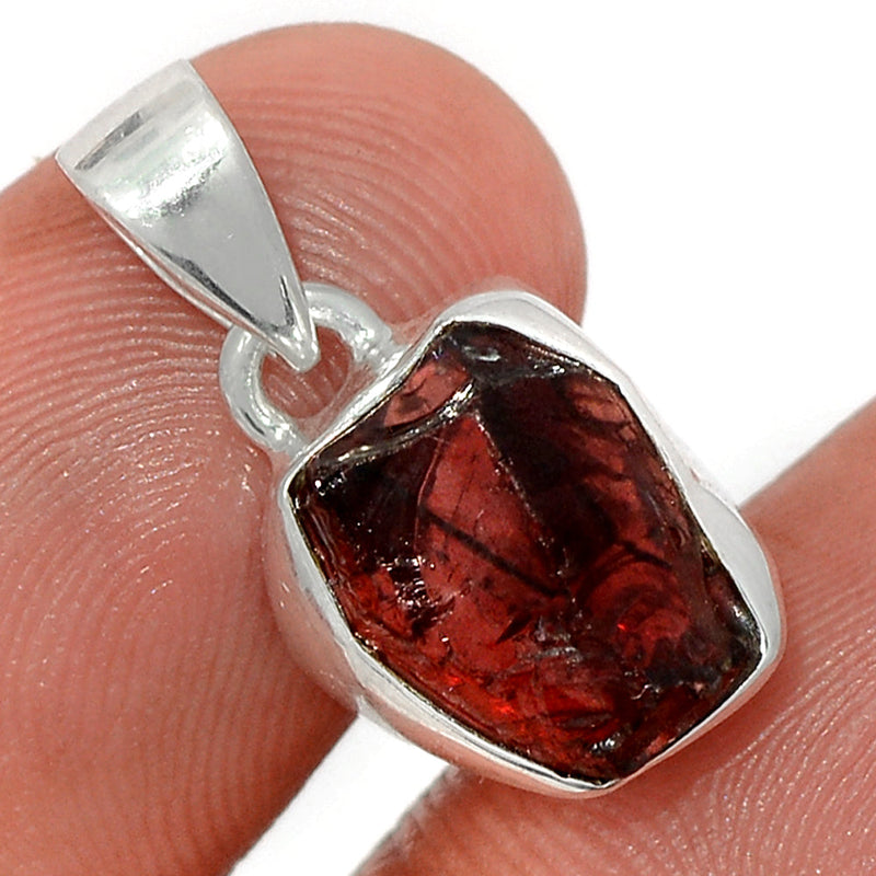 0.8" Garnet Rough Pendants - GNRP11