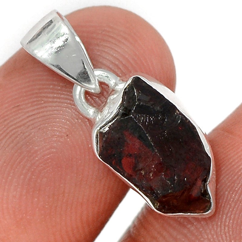 1" Garnet Rough Pendants - GNRP42