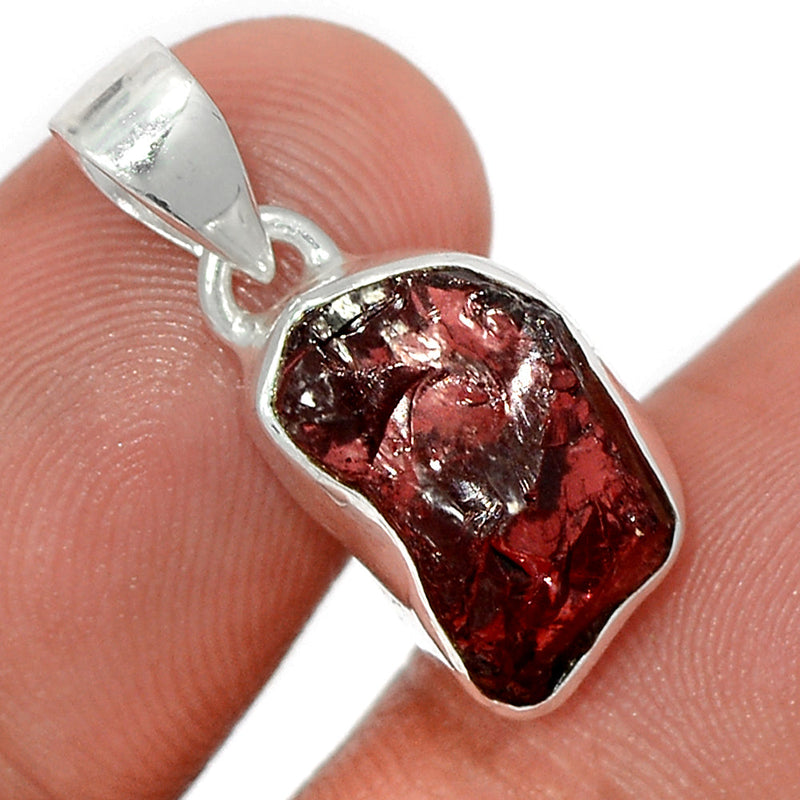 1" Garnet Rough Pendants - GNRP9