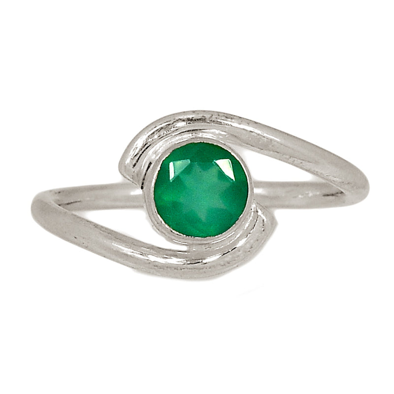 Green Onyx Faceted Ring - GOFR444