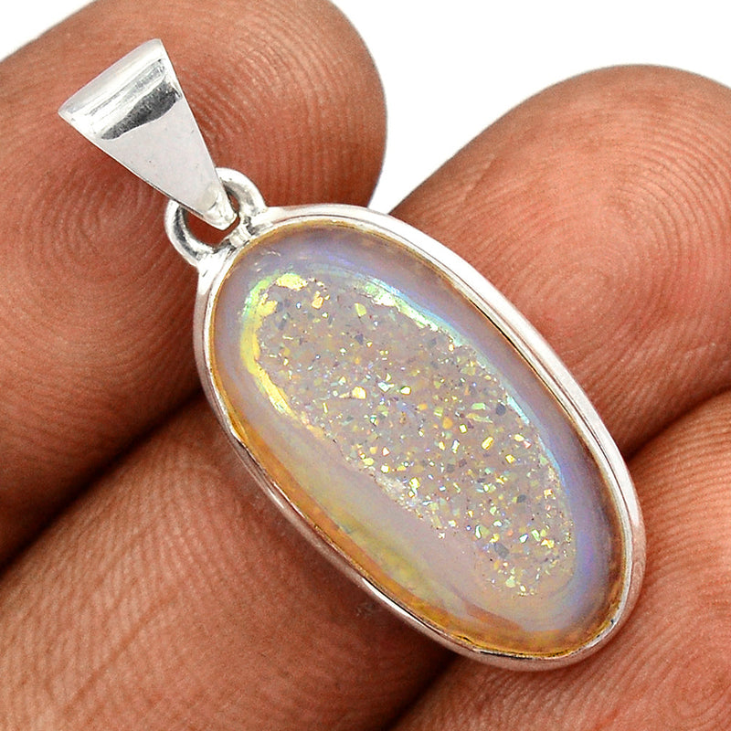 1.3" Angel Aura Druzy Pendants - GPWP613