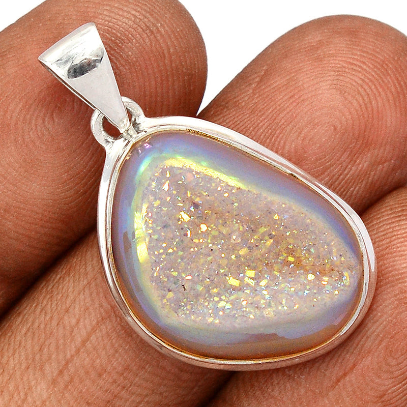 1.5" Angel Aura Druzy Pendants - GPWP614