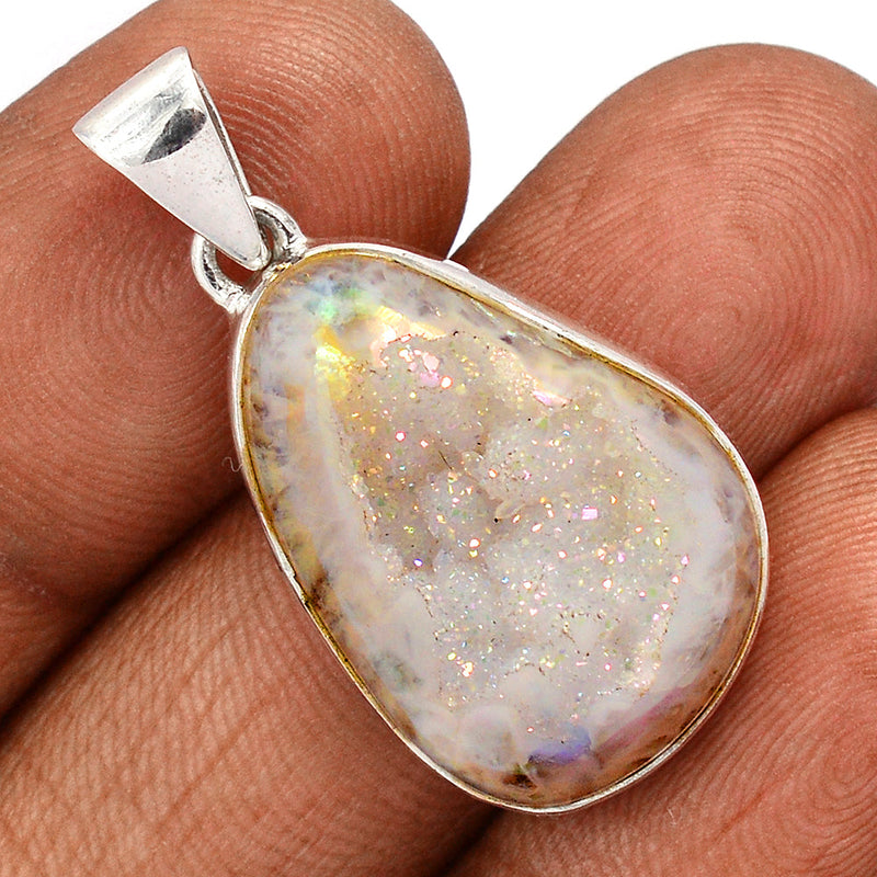 1.5" Angel Aura Druzy Pendants - GPWP615