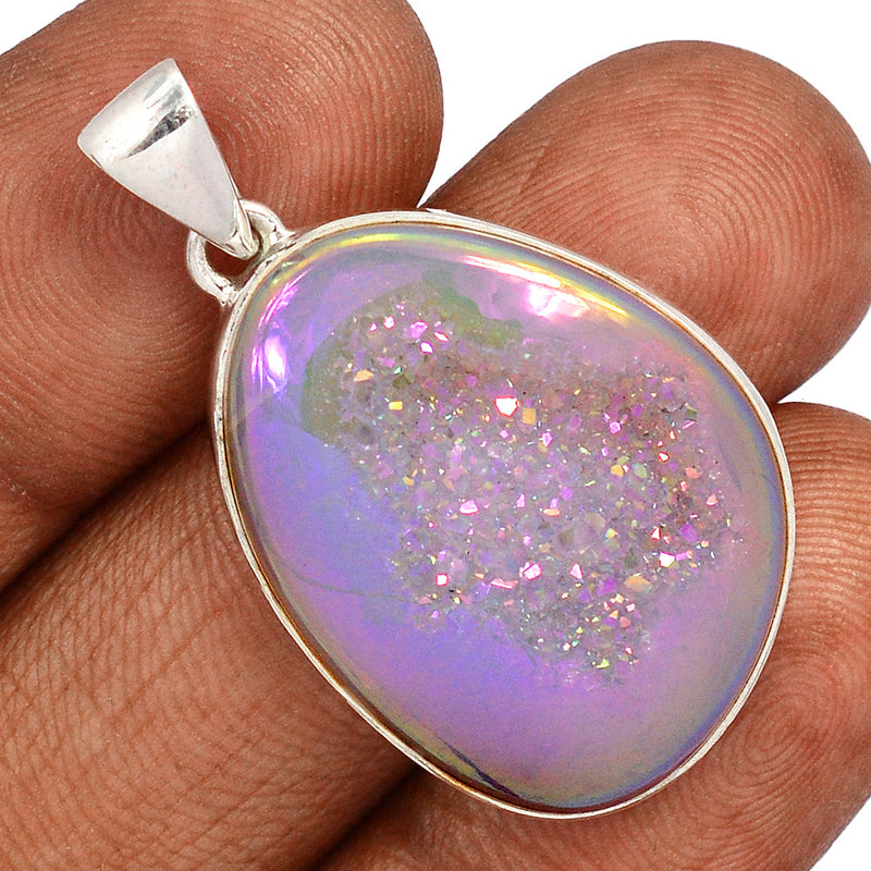 1.6" Angel Aura Druzy Pendants - GPWP618