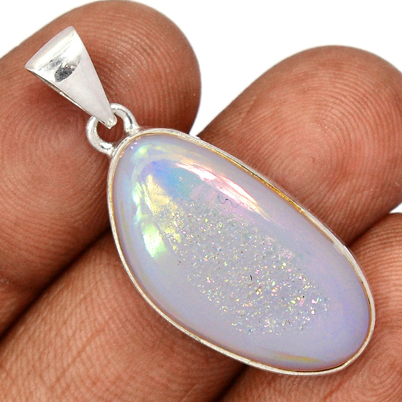 1.6" Angel Aura Druzy Pendants - GPWP623