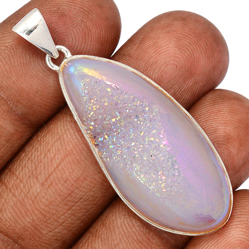 2" Angel Aura Druzy Pendants - GPWP625