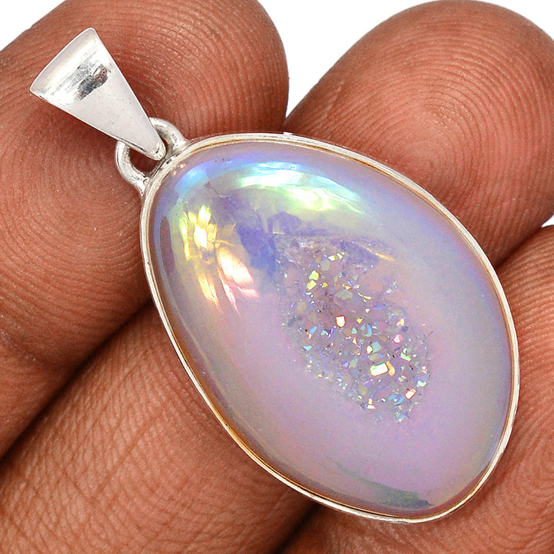 1.6" Angel Aura Druzy Pendants - GPWP626