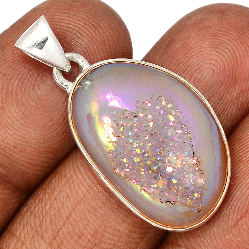 1.3" Angel Aura Druzy Pendants - GPWP627