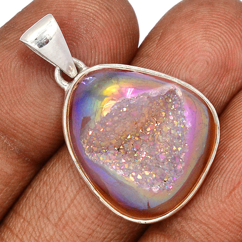 1.3" Angel Aura Druzy Pendants - GPWP628