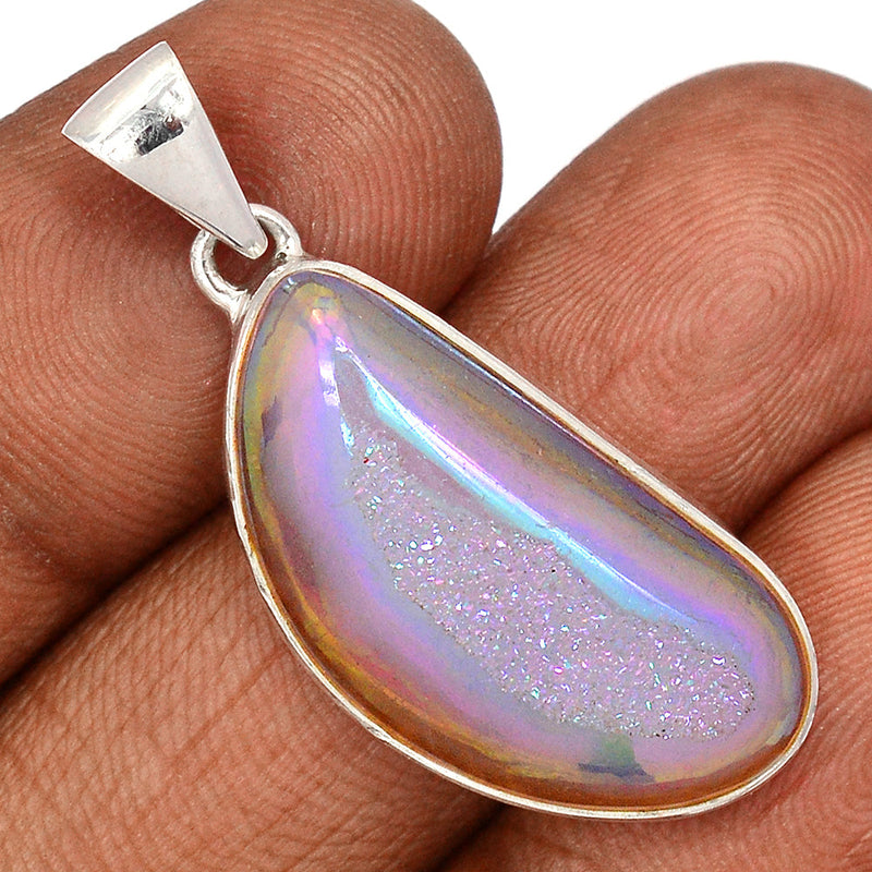 1.6" Angel Aura Druzy Pendants - GPWP630