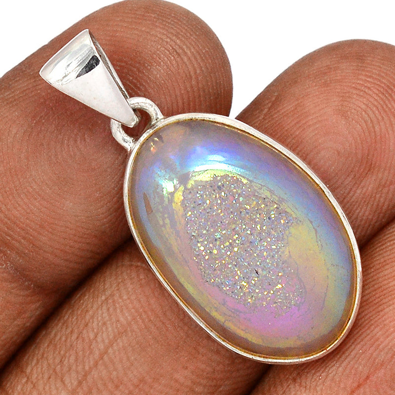 1.3" Angel Aura Druzy Pendants - GPWP634