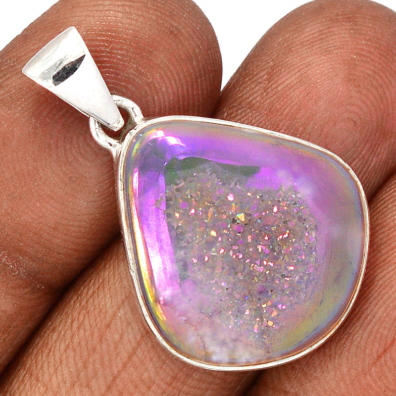 1.3" Angel Aura Druzy Pendants - GPWP636