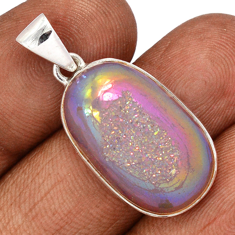 1.3" Angel Aura Druzy Pendants - GPWP640