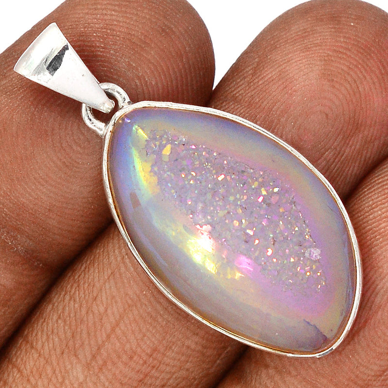 1.6" Angel Aura Druzy Pendants - GPWP643