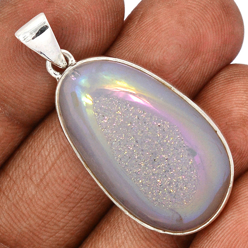 1.7" Angel Aura Druzy Pendants - GPWP645