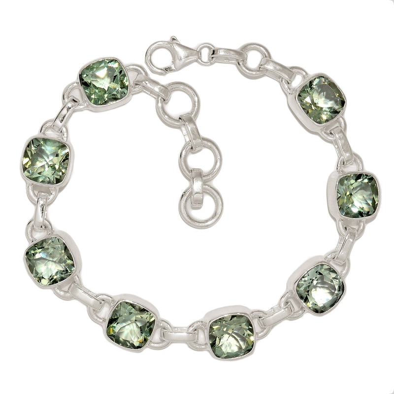 8" Green Amethyst Bracelets - GRAB161