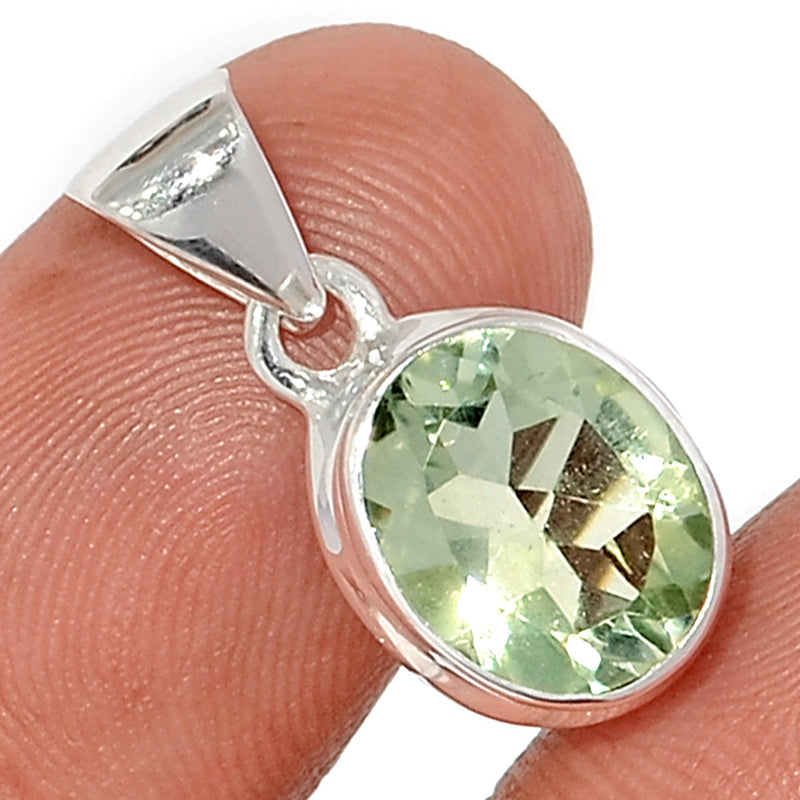 0.8" Green Amethyst Pendants - GRAP2043