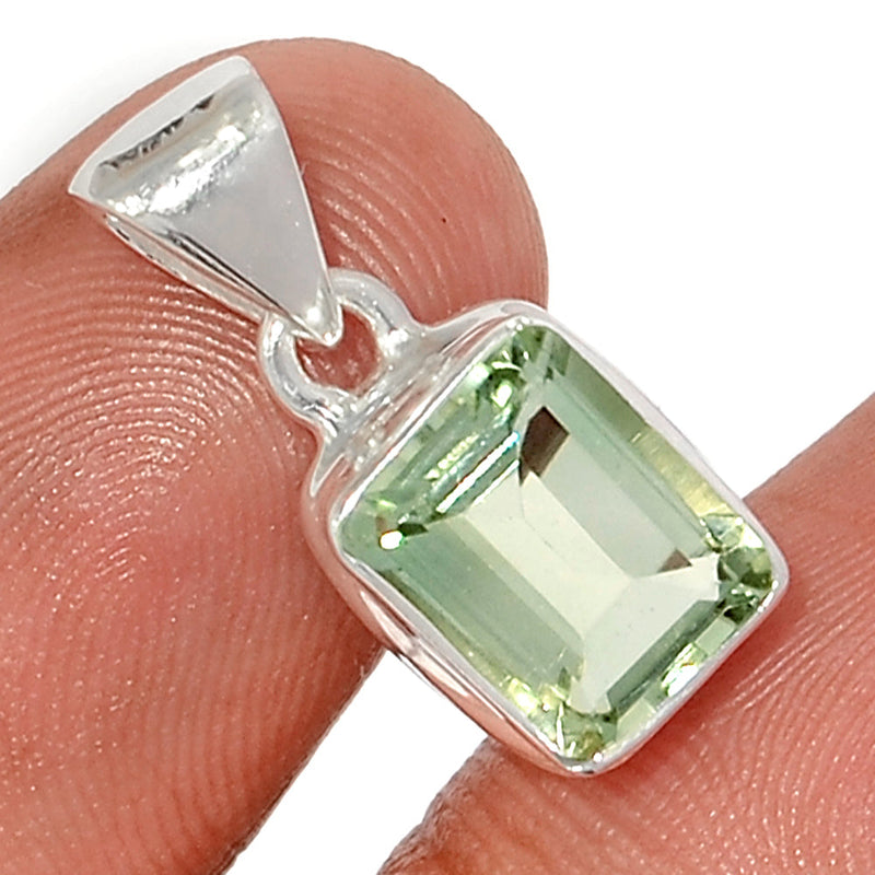 0.8" Green Amethyst Pendants - GRAP2058