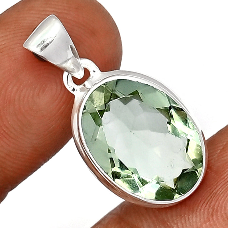 1.2" Green Amethyst Pendants - GRAP2084