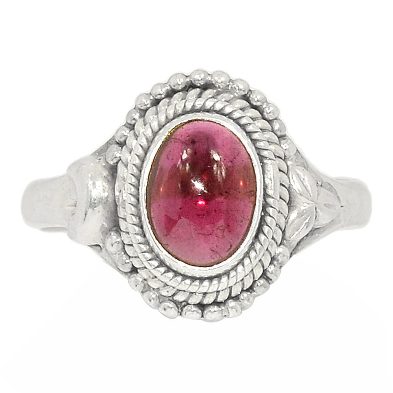 Small Filigree - Garnet Cabochon Ring - GRCR950