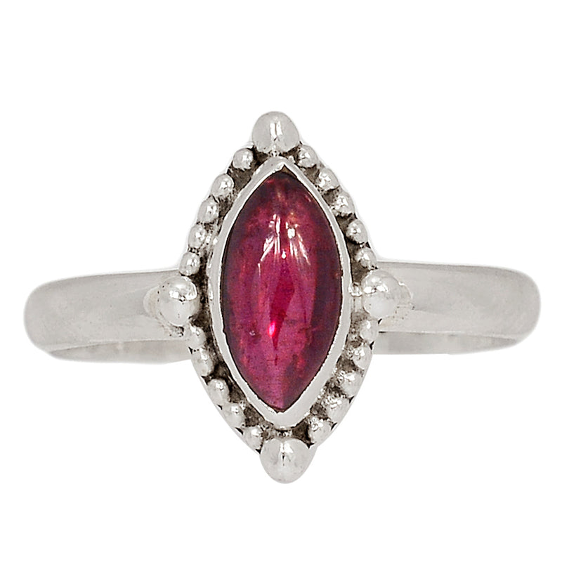 Small Filigree - Garnet Cabochon Ring - GRCR957