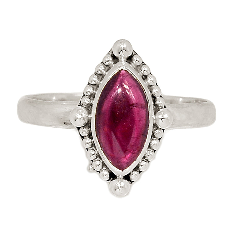 Small Filigree - Garnet Cabochon Ring - GRCR961