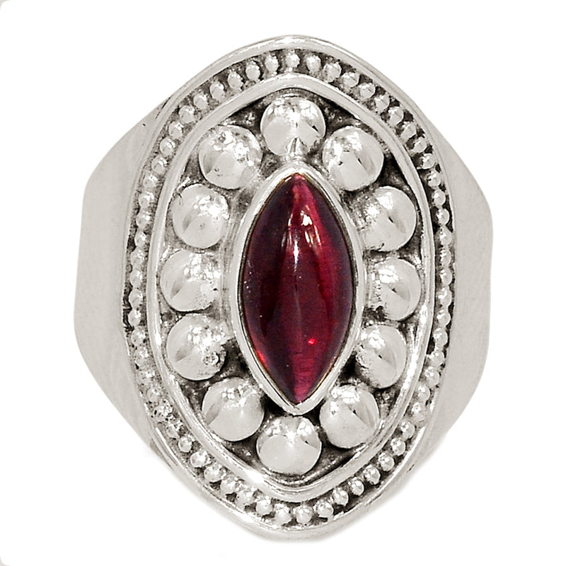 Garnet Cabochon Ring - GRCR967