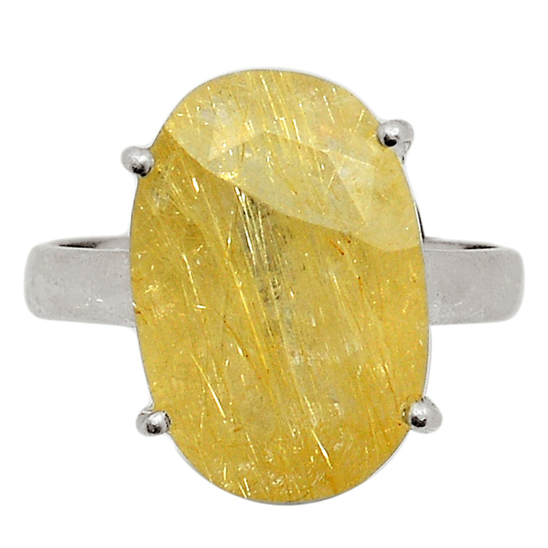 Claw - Golden Rutile Faceted Ring - GRFR280